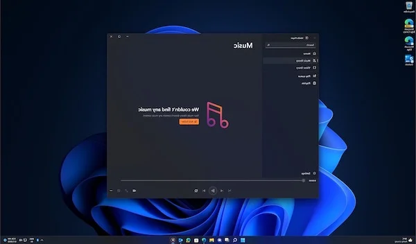 Windows Media Player 11 opening screen